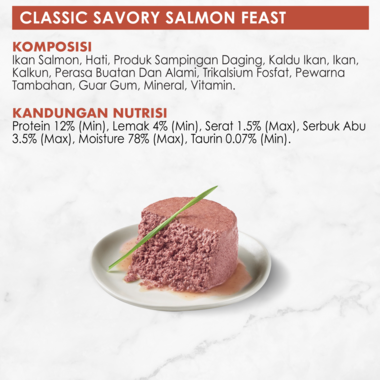 FANCY FEAST Adult Classic Savory Salmon Wet Cat Food