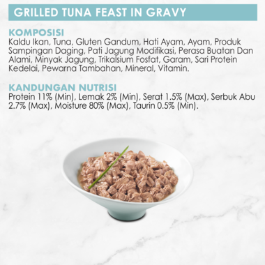FANCY FEAST Adult Grilled Tuna in Gravy Wet Cat Food