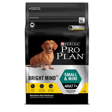 PRO PLAN Dog Adult 7+ Bright Mind Small & Mini Chicken 