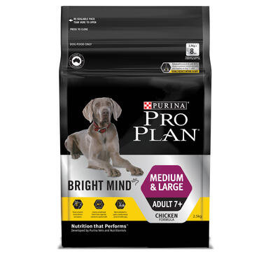 PRO PLAN Dog Adult 7+ Bright Mind Medium & Large Chicken
