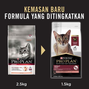 Proplan adult cat makanan kering kucing dewasa salmon