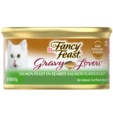 Fancy Feast – Gravy Lovers Salmon Feast in Seared Salmon Flavour Gravy